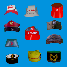 czapki kartonowe